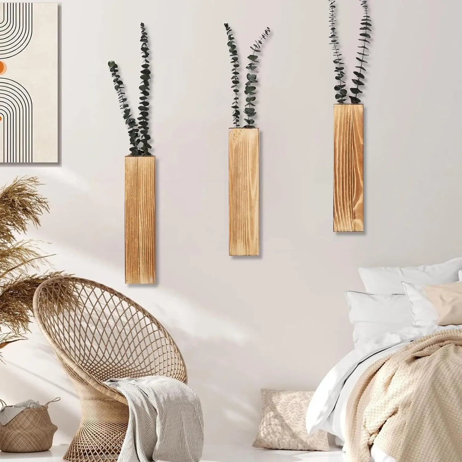 Hazel Wood Hanging Planter - Onyx Decor