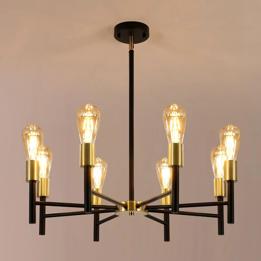 Monroe 8-Light Farmhouse Chandelier - Onyx Decor