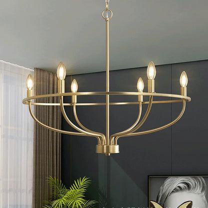 Aria Industrial Iron Chandelier - Onyx Decor