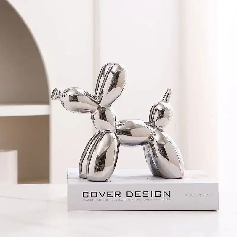 Milo Nordic Balloon Dog Sculpture - Onyx Decor