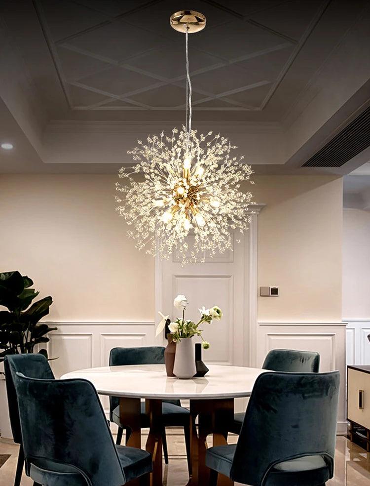 Zenith Crystal Dandelion Chandelier - Onyx Decor