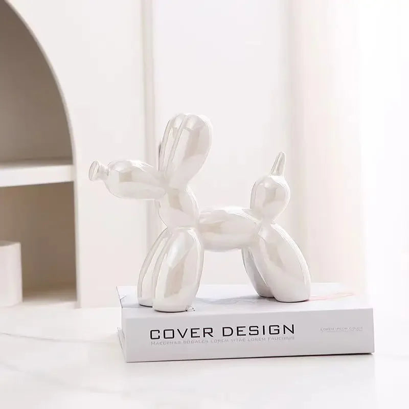 Milo Nordic Balloon Dog Sculpture - Onyx Decor