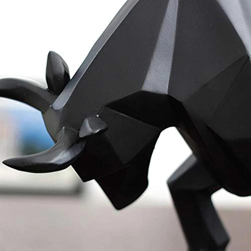 Maverick Bull Decorative Sculpture - Onyx Decor