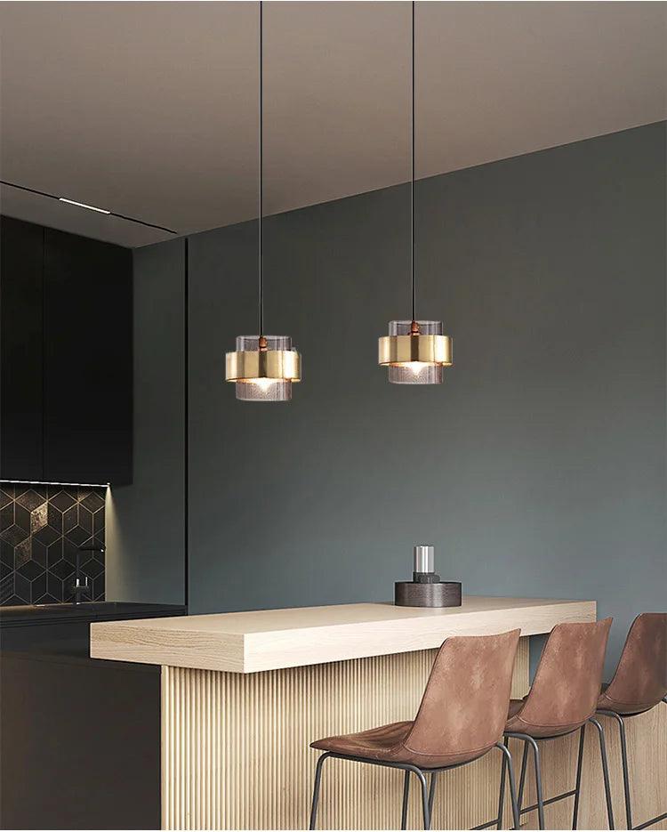 Lena Glass Pendant Light - Onyx Decor