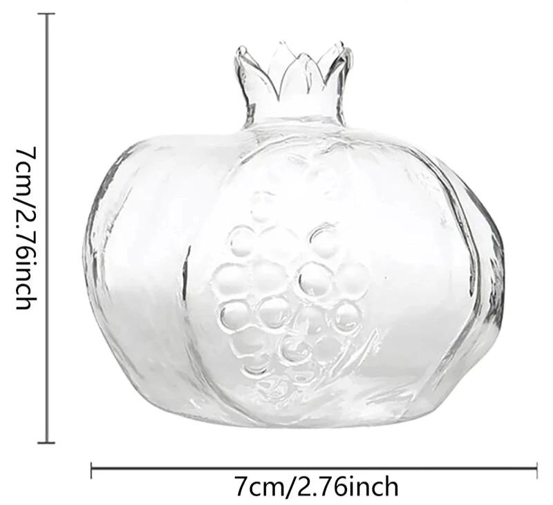 Nora Pomegranate Glass Propagation Vase - Onyx Decor