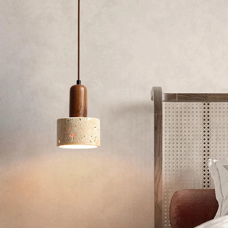 Elysian Travertine Pendant Light - Onyx Decor