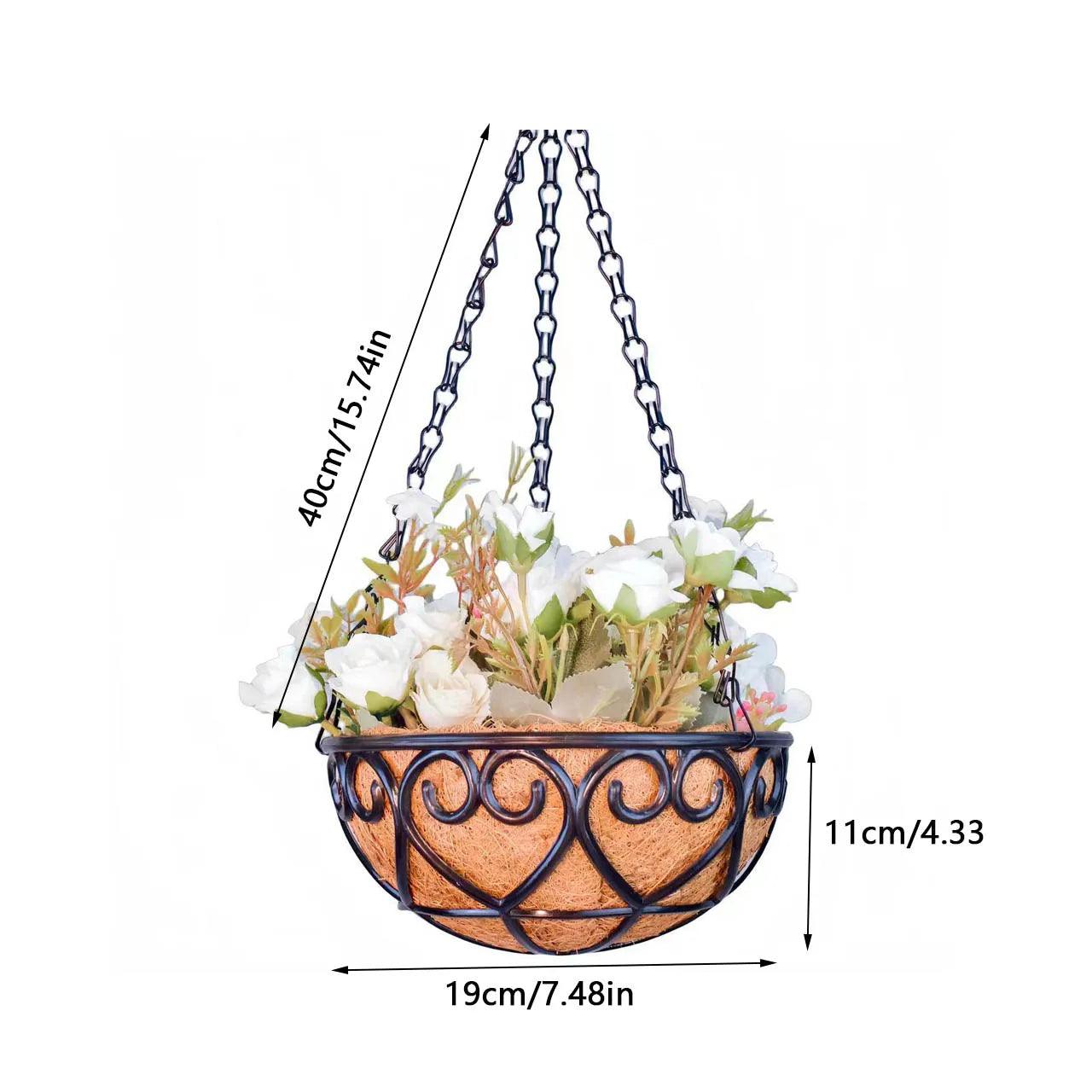 Mia European Hanging Planter - Onyx Decor