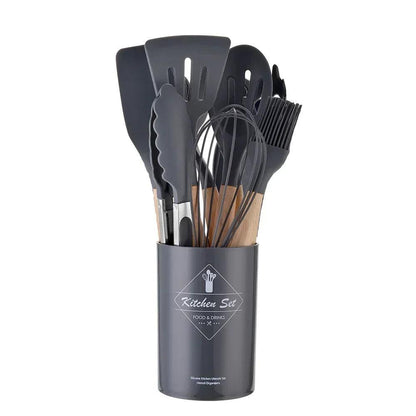 All-in-One 12 Piece Kitchen Utensil Set - Onyx Decor