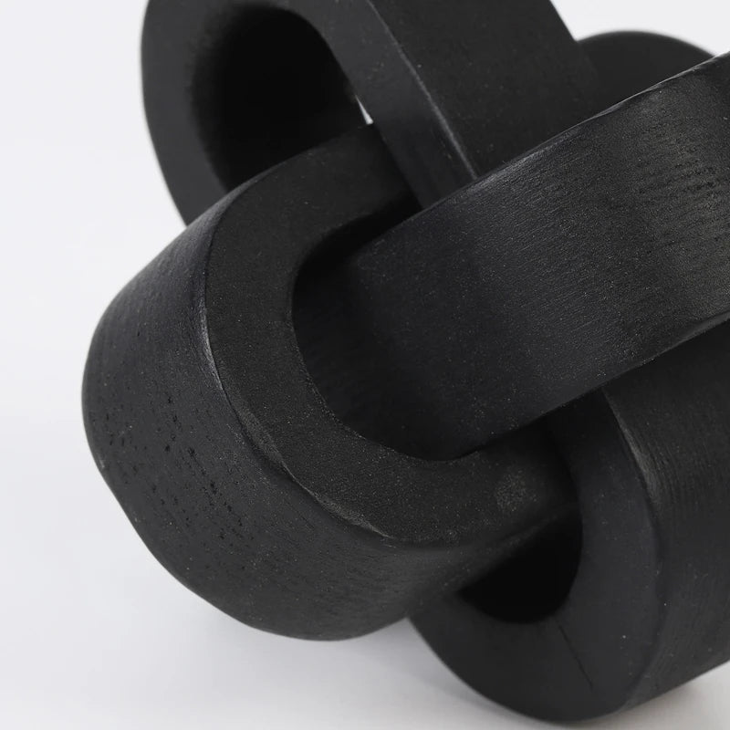 Avery Hand-Carved Knot Sculpture - Onyx Decor