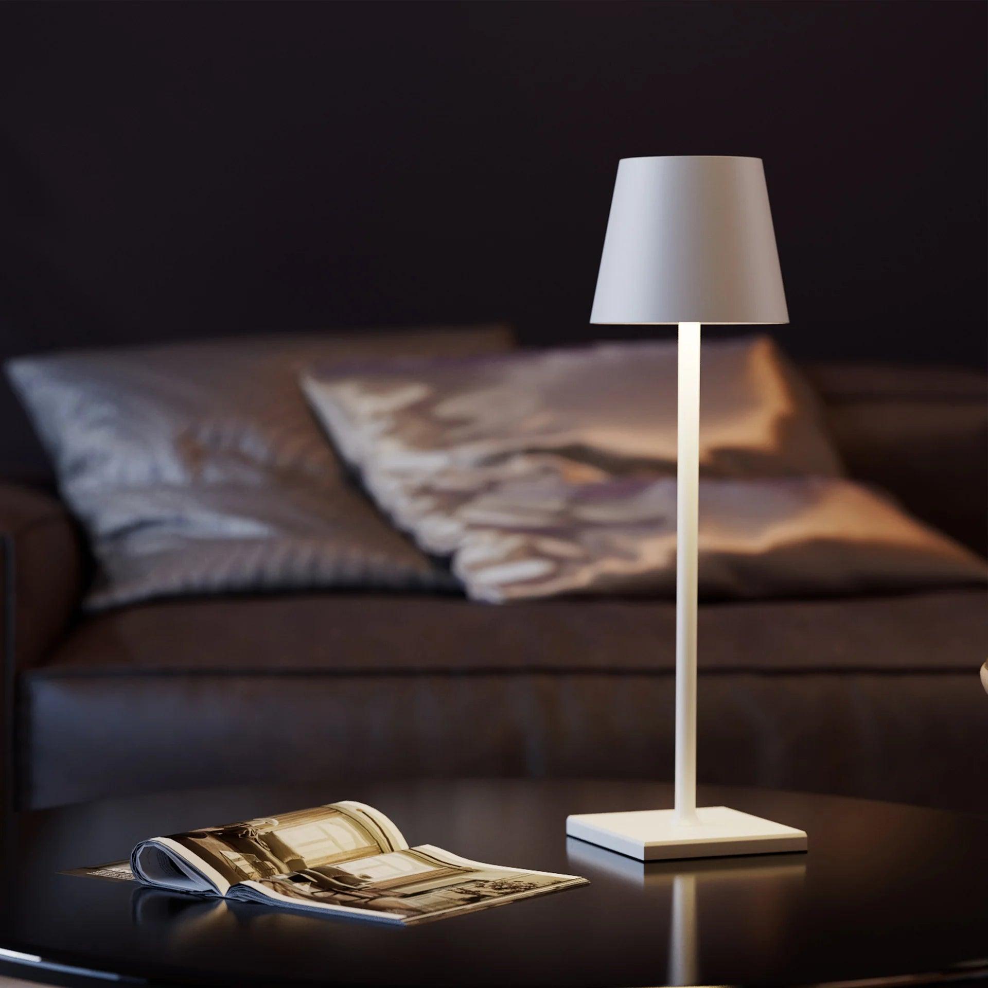 Nova - Accent Rechargeable Table Lamp - Onyx Decor