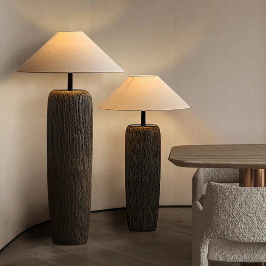 Kyoto Wabi-Sabi Ceramic Floor Lamp - Onyx Decor