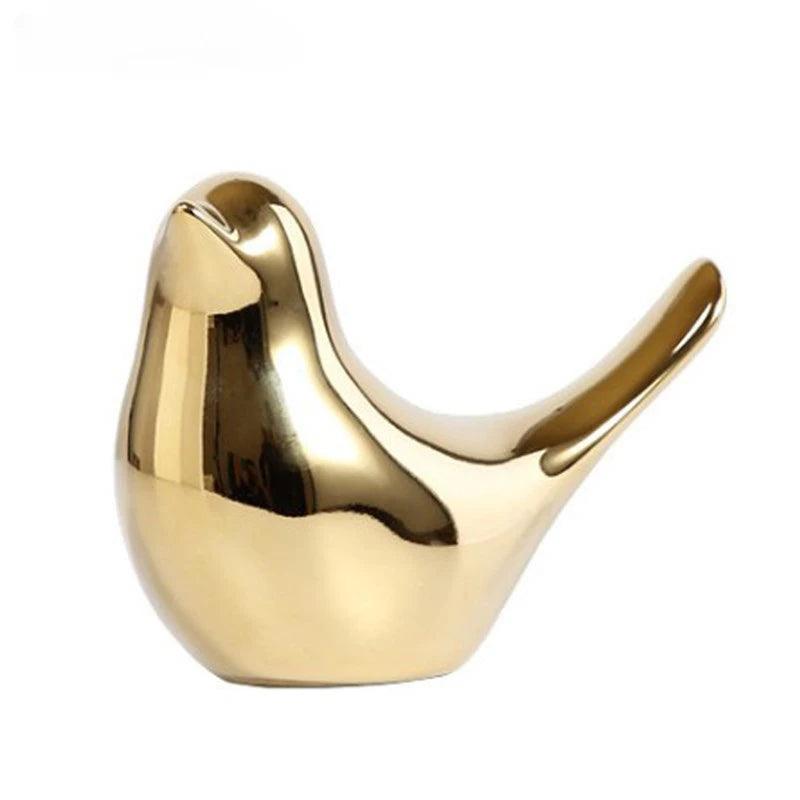 Emery Gold Bird Sculpture - Onyx Decor