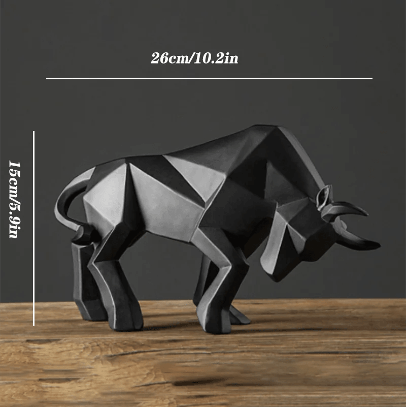 Maverick Bull Decorative Sculpture - Onyx Decor