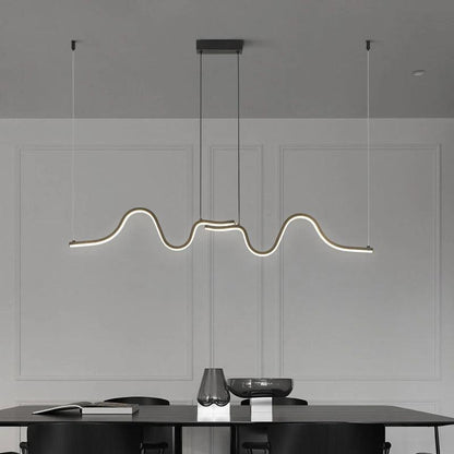 Aero - Nordic Linear Chandelier - Onyx Decor