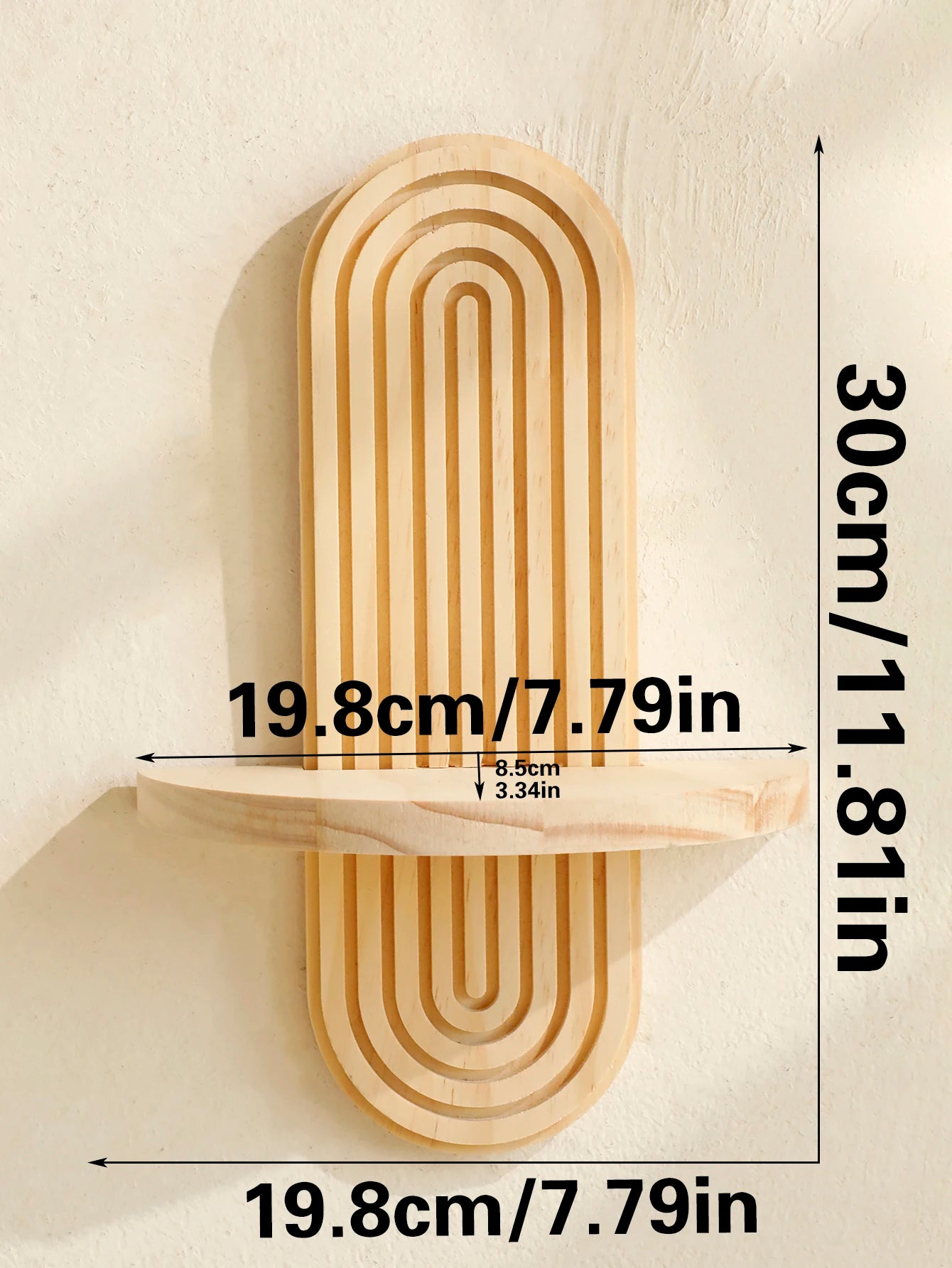 Boho Geometric Floating Shelf - Onyx Decor