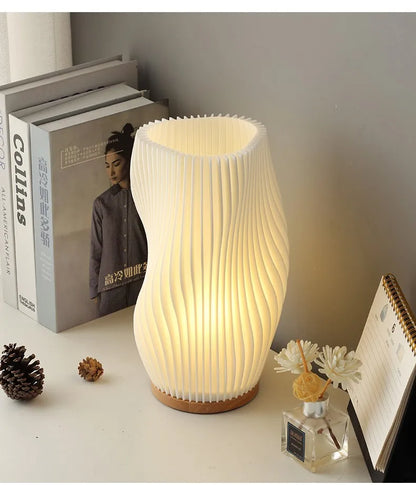 Amélie French Cream Pleated Table Lamp