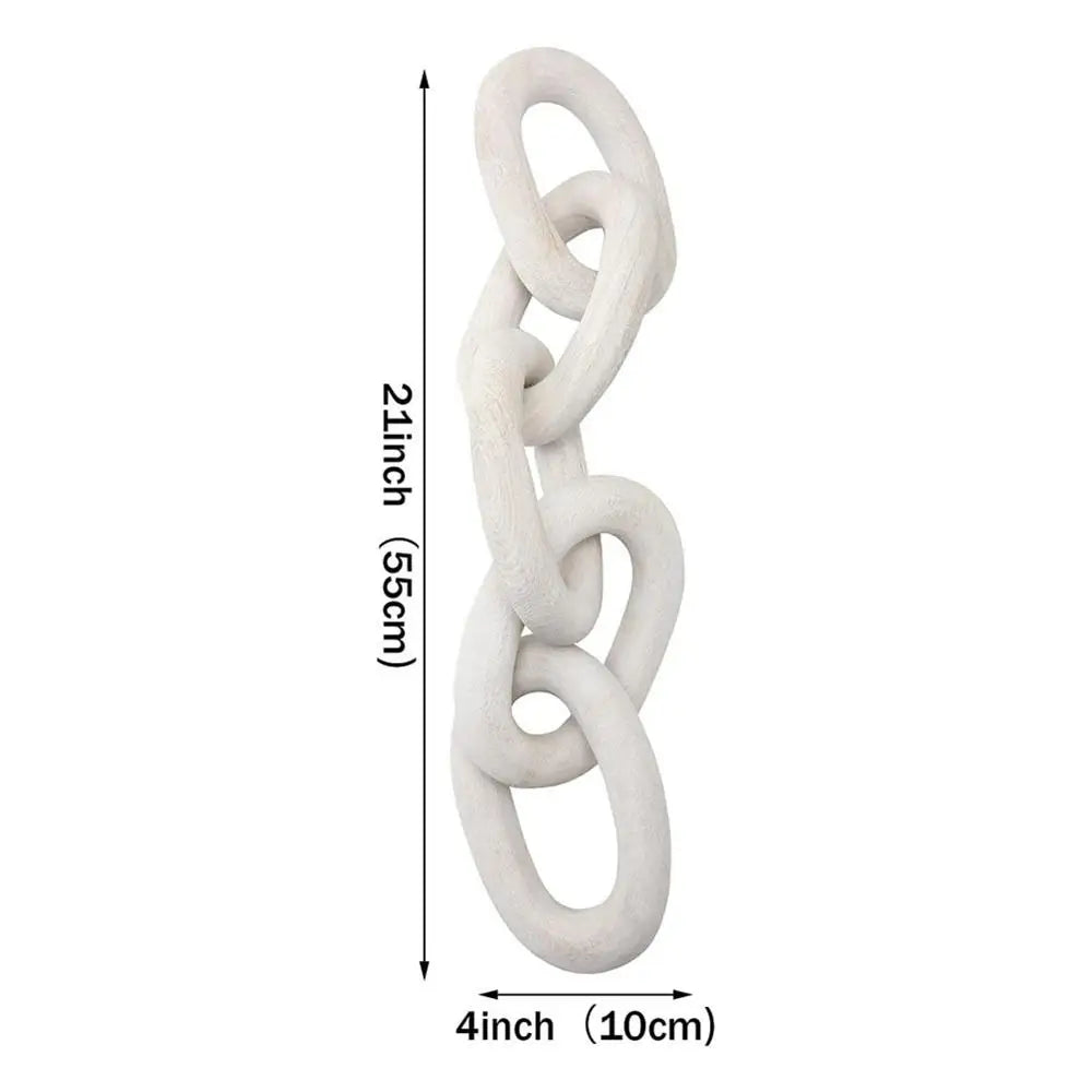 Raleigh Chain Link Sculpture - Onyx Decor
