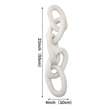 Raleigh Chain Link Sculpture - Onyx Decor