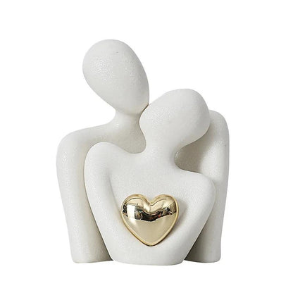 Amara Heart Nesting Sculpture - Onyx Decor