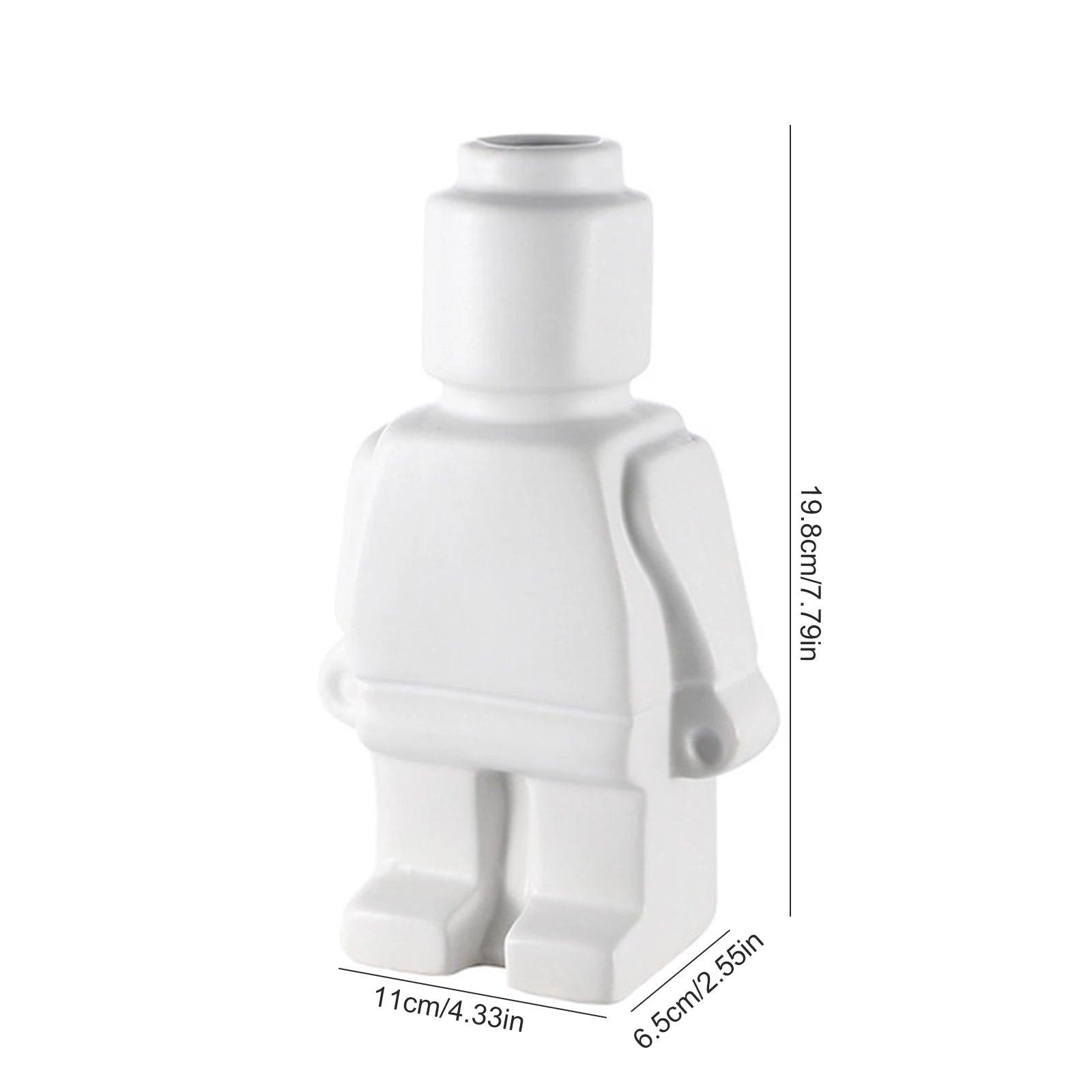 Lego Man Ceramic Vase - Onyx Decor