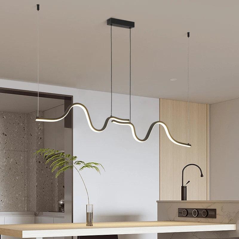 Aero - Nordic Linear Chandelier - Onyx Decor