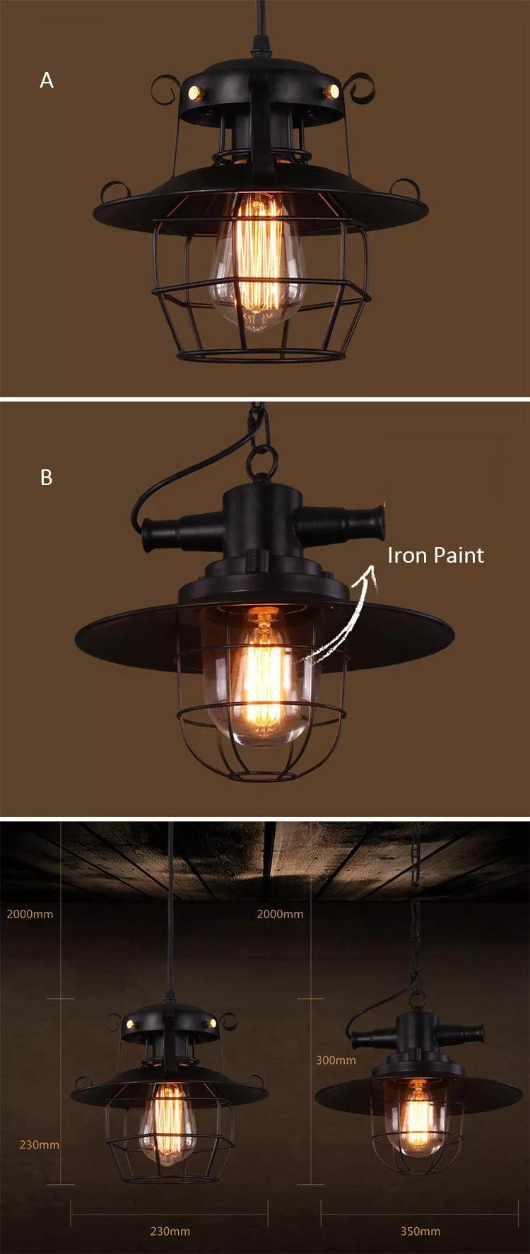 Maverick - Industrial Pendant Lamp - Onyx Decor