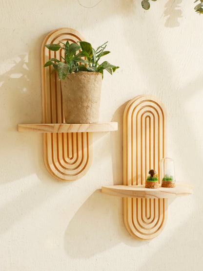 Boho Geometric Floating Shelf - Onyx Decor