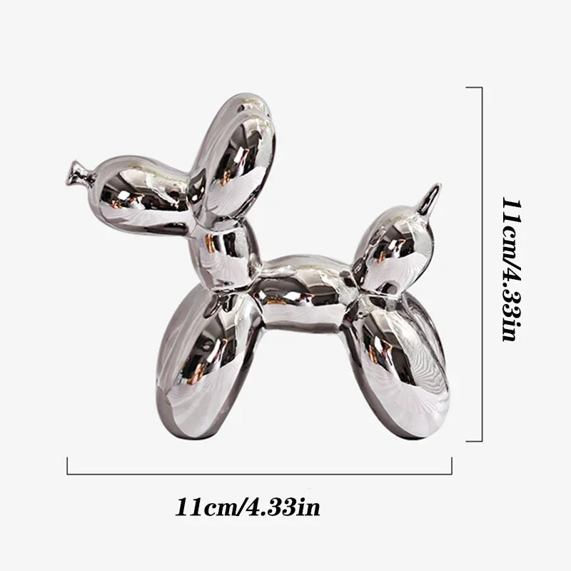 Milo Nordic Balloon Dog Sculpture - Onyx Decor