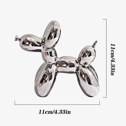 Milo Nordic Balloon Dog Sculpture - Onyx Decor