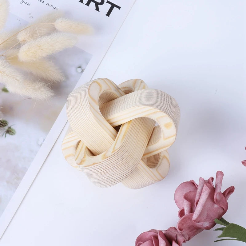 Avery Hand-Carved Knot Sculpture - Onyx Decor