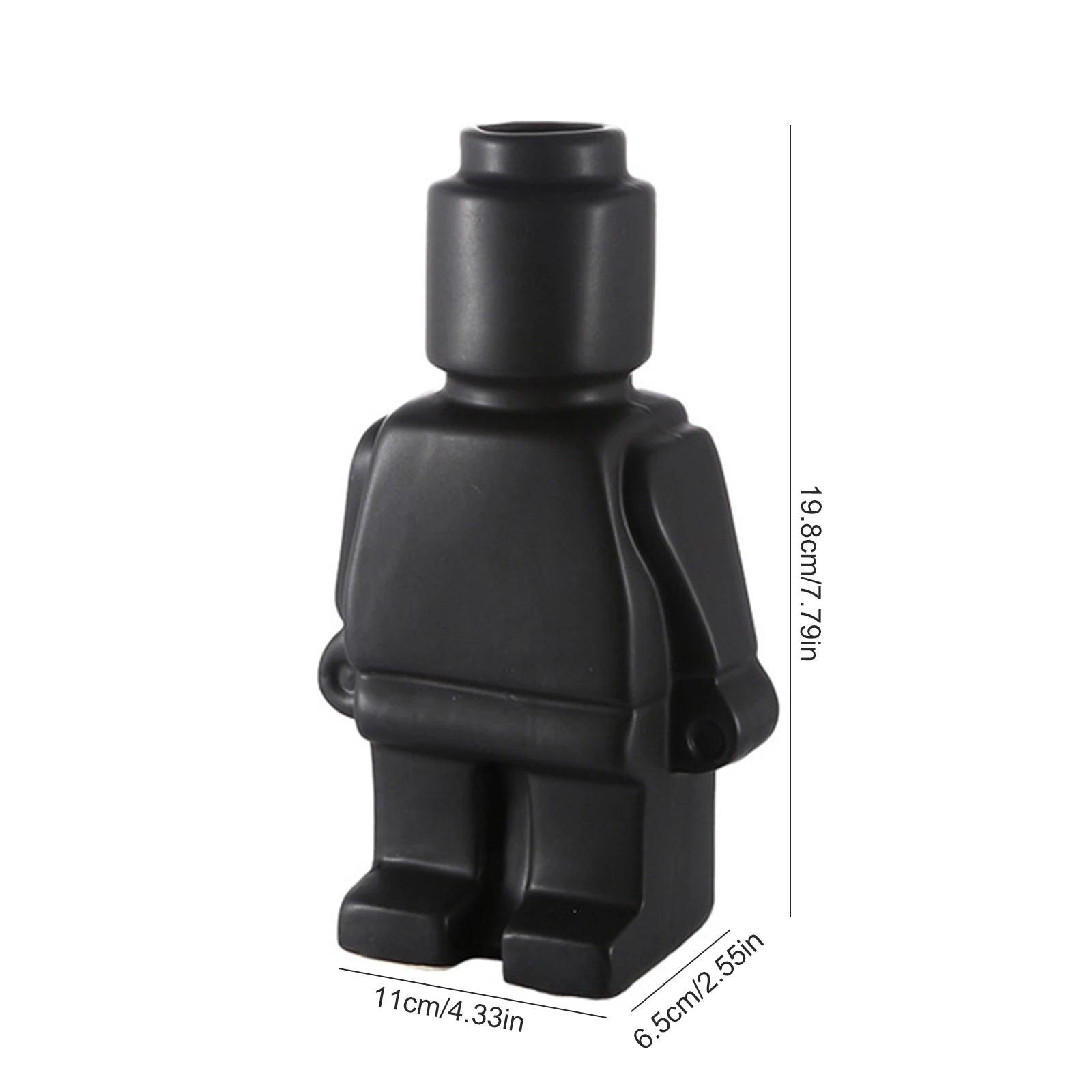 Lego Man Ceramic Vase - Onyx Decor