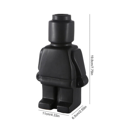 Lego Man Ceramic Vase - Onyx Decor