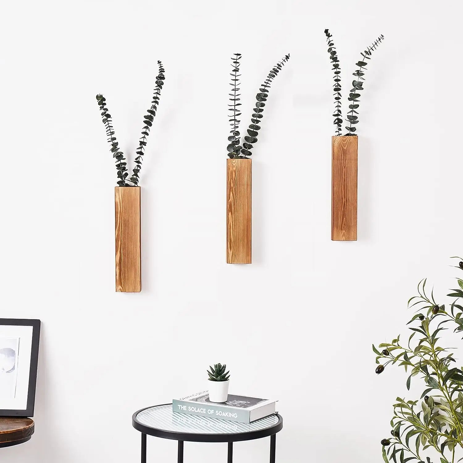 Hazel Wood Hanging Planter - Onyx Decor