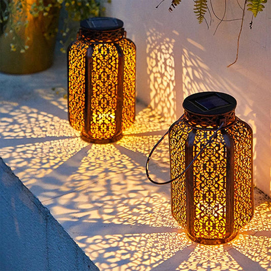 Arden - Solar Powered Outdoor Lantern - Onyx Decor