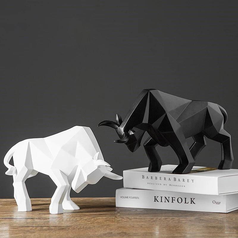 Maverick Bull Decorative Sculpture - Onyx Decor