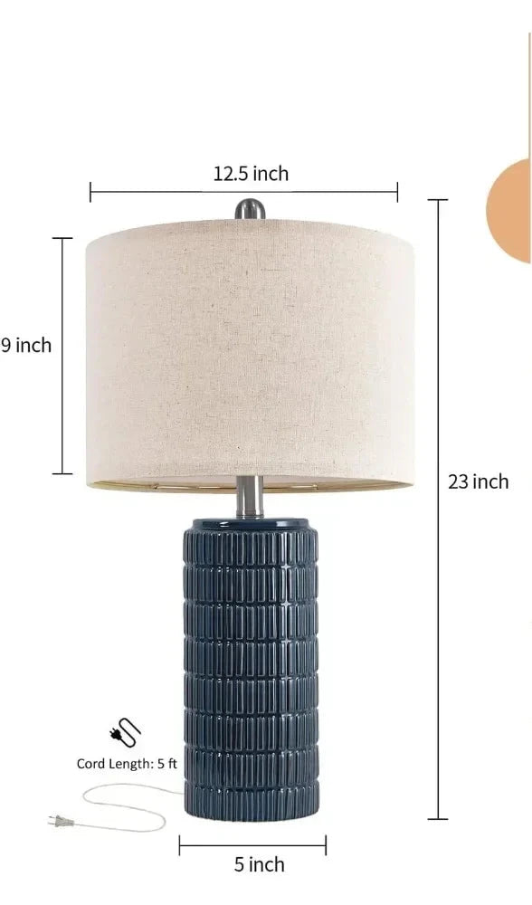 Harper Farmhouse Table Lamp Set (Set of Two) - Onyx Decor