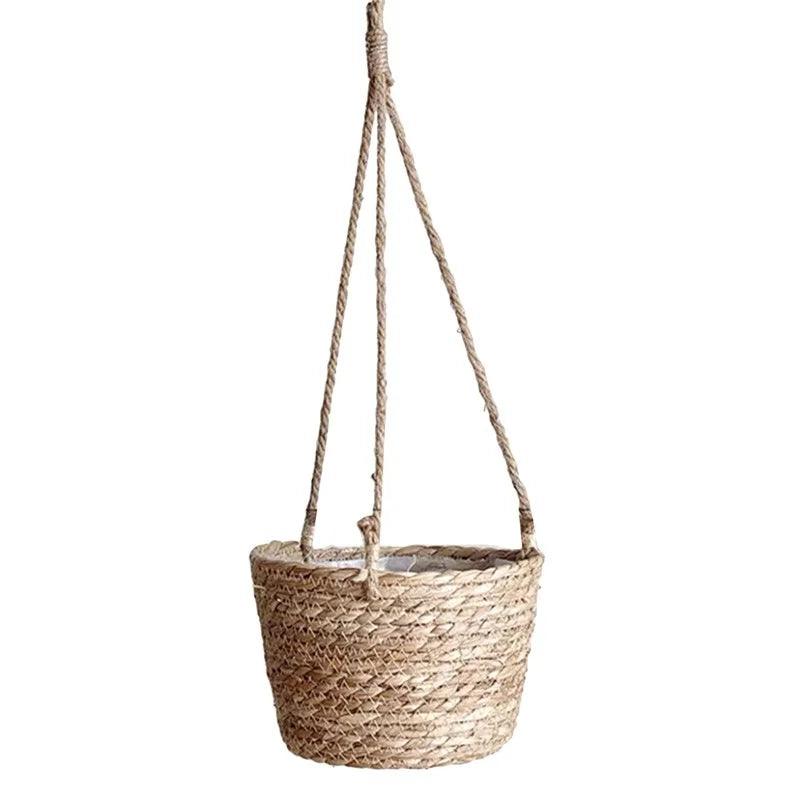 Jute Weave Hanging Planter - Onyx Decor