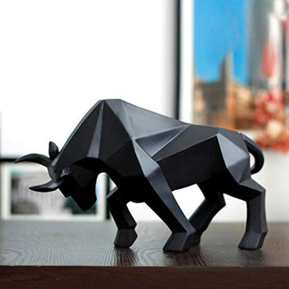 Maverick Bull Decorative Sculpture - Onyx Decor