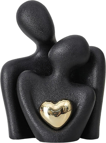 Amara Heart Nesting Sculpture - Onyx Decor