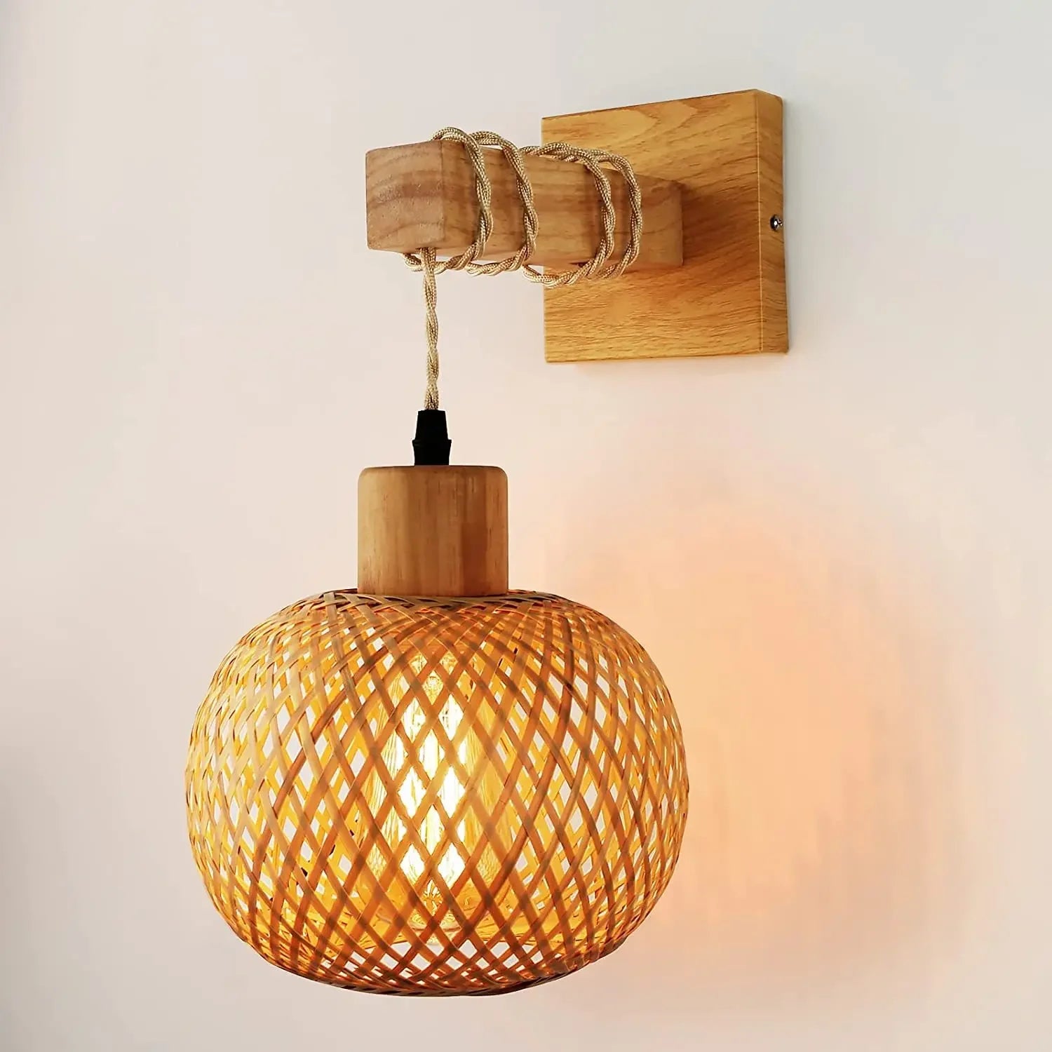 Kyoto Bamboo Wall Lamp - Onyx Decor