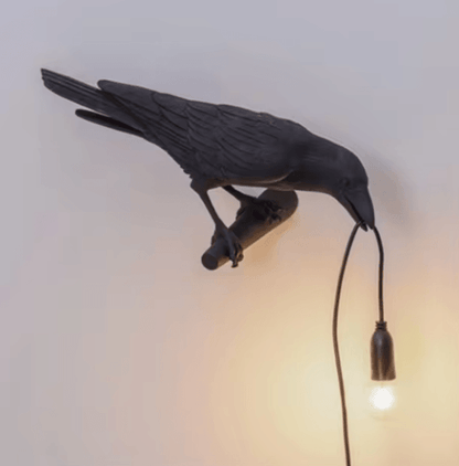 Noir Raven Lamp - Onyx Decor