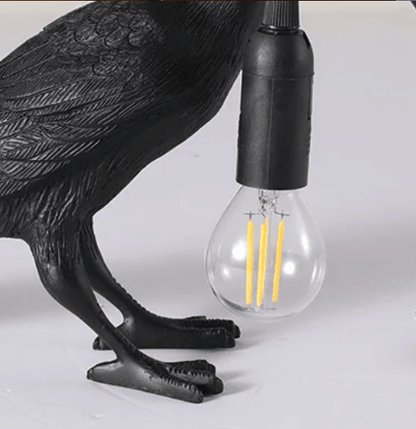 Noir Raven Lamp - Onyx Decor