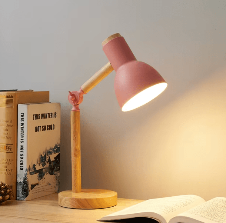 Nordica Adjustable Wood Desk Lamp - Onyx Decor