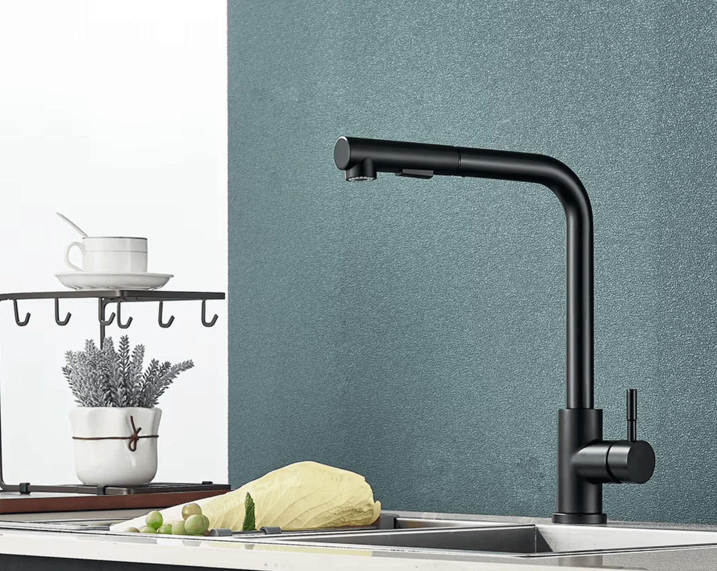 Talon Dual-Mode Retractable Kitchen Faucet - Onyx Decor