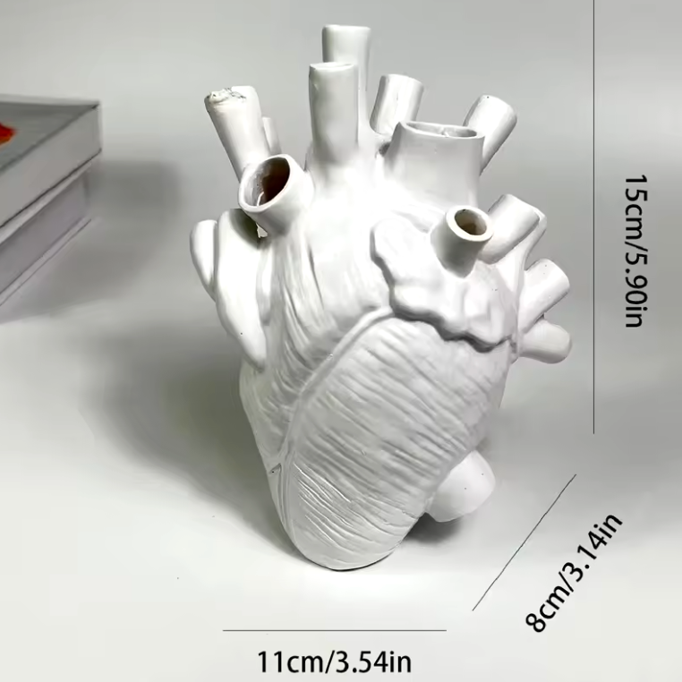 Vitalis Heart Table Vase - Onyx Decor