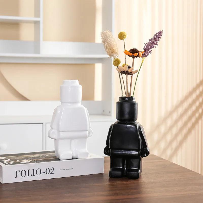 Lego Man Ceramic Vase - Onyx Decor