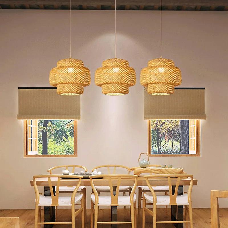 Kai Bamboo Pendant Light - Onyx Decor