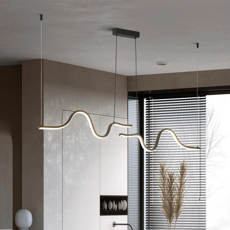 Aero - Nordic Linear Chandelier - Onyx Decor