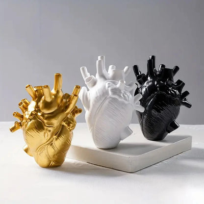 Vitalis Heart Table Vase - Onyx Decor