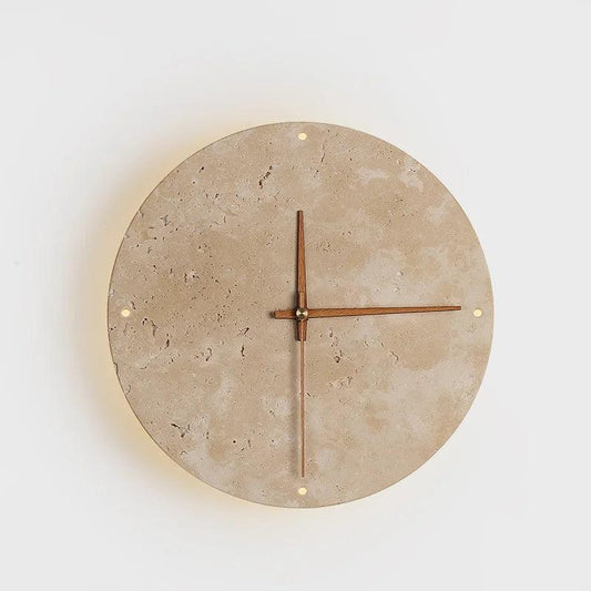 Eldridge Illuminated Stone Wall Clock - Onyx Decor